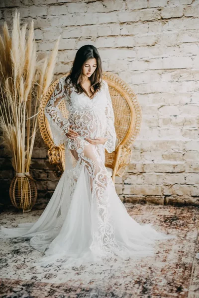 future maman shooting photo esprit bohème à Draguignan