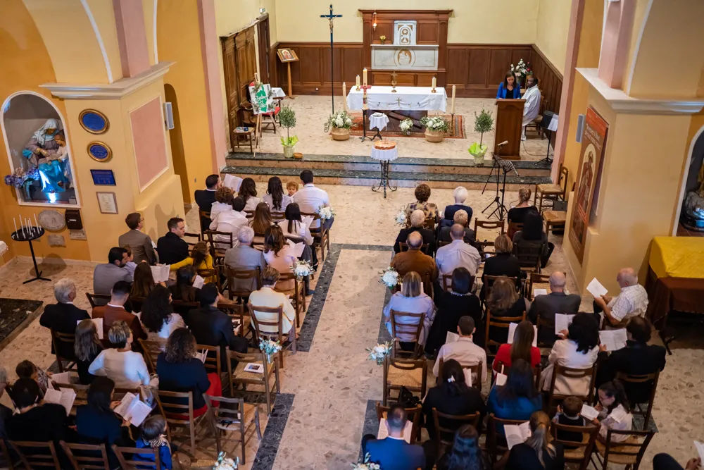 reportage photo à l'occasion d'un baptême célébré dans le Var